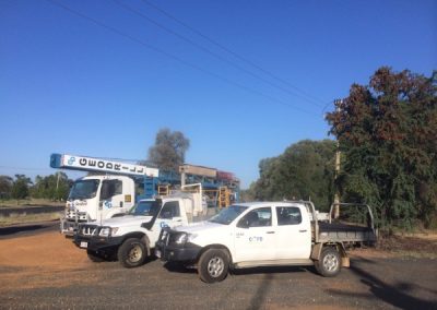 Emerald Flood Protection Scheme Geotechnical Drilling Crew