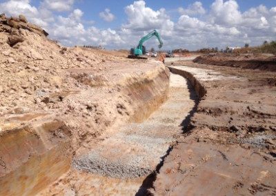 Capestone Estate – Revetment wall footing inspection